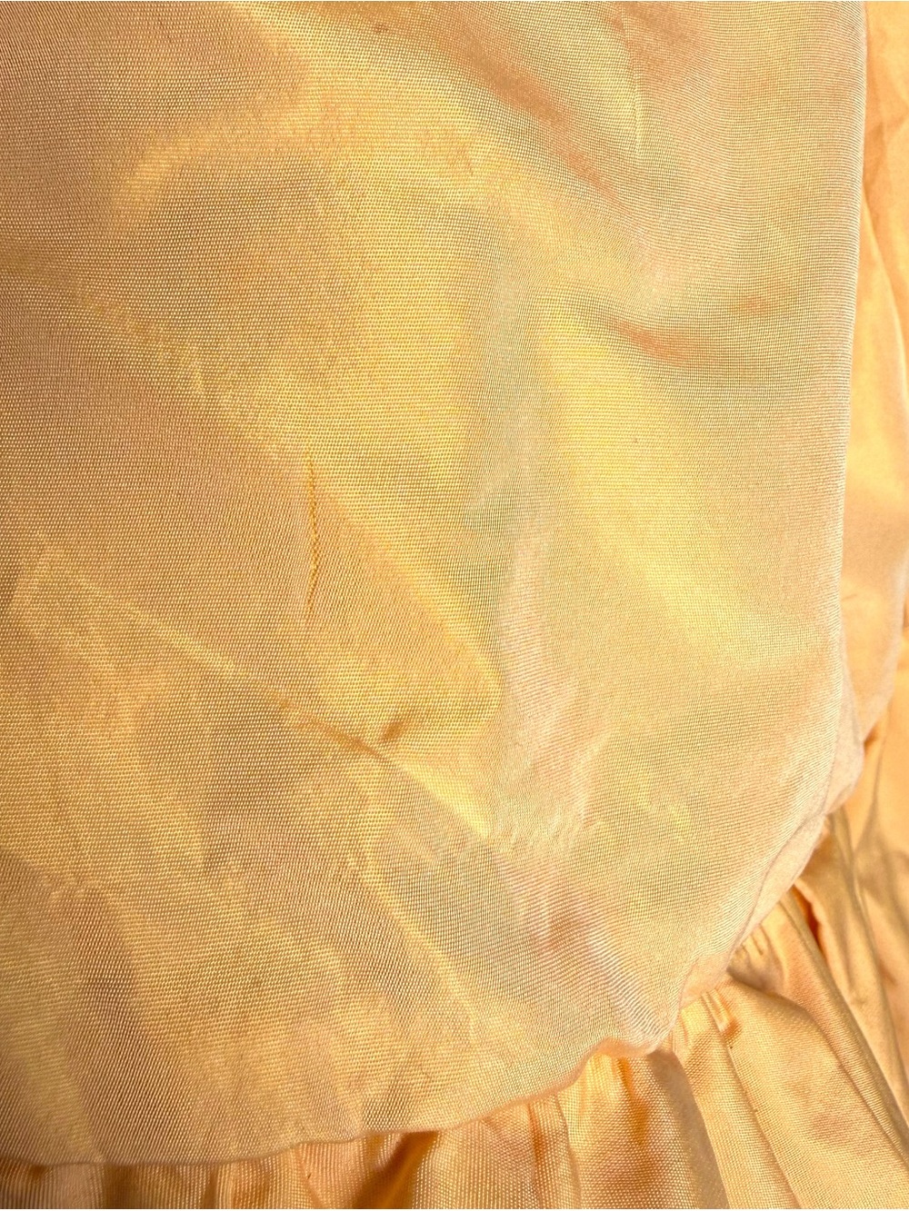 Maje Romey Mini Dress Size 34 XS Apricot Orange Off The Shoulder Gather Taffeta - Picture 14 of 16